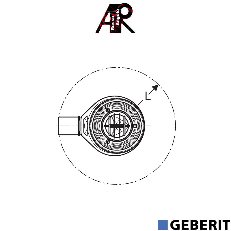 Sifone doccia 90 mm, chiusura idraulica H 30 mm 150.583.21.1 - Geberit - immagine 4