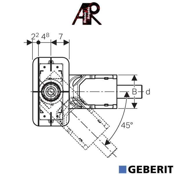 Kit montaggio grezzo per canalette CleanLine 154.150.00.1 - Geberit - immagine 2