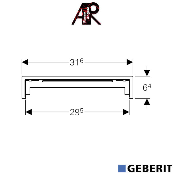 Copertura per sifone doccia Combifix e Duofix rivestibile 154.339.00.1 - Geberit - immagine 3